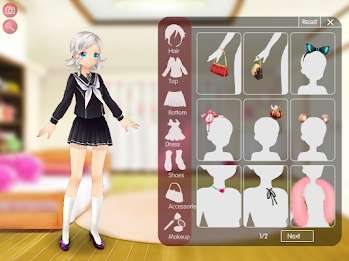 Anime Girl Creator & Dress Up Ekran Görüntüsü 0