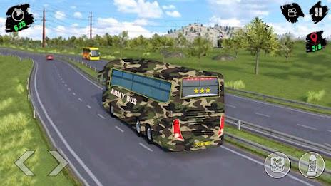 Army Bus Transporter Sim Games Zrzut ekranu 1