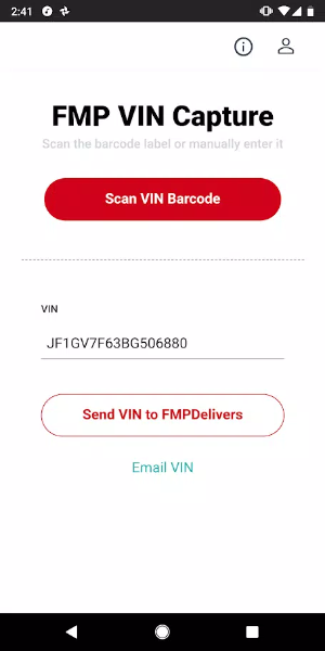 FMP Vin Scan for FMPDelivers by DST स्क्रीनशॉट 1