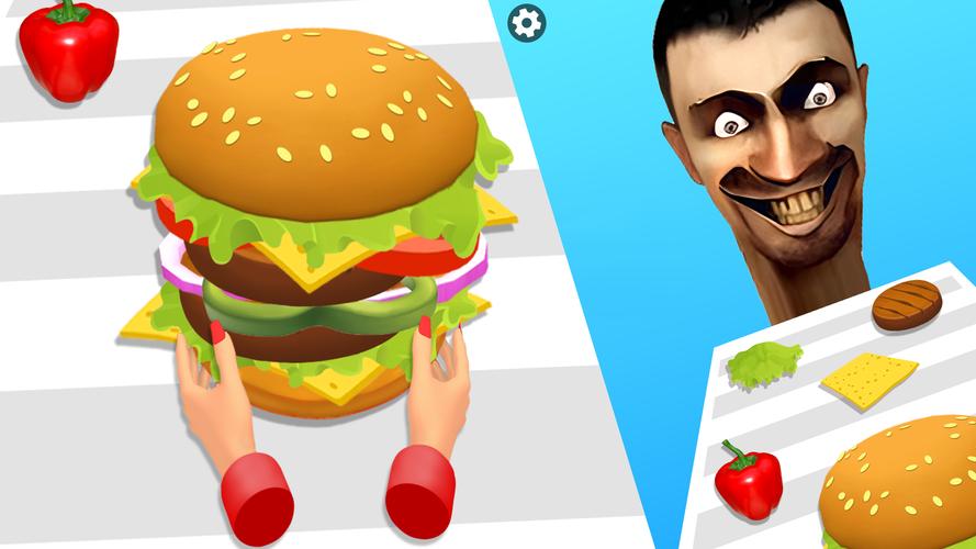 Burger Stack Run Game スクリーンショット 1