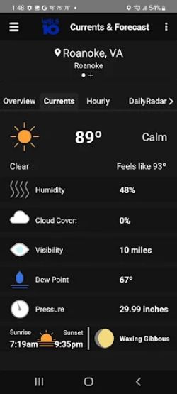 WSLS 10 Roanoke Weather Ekran Görüntüsü 2