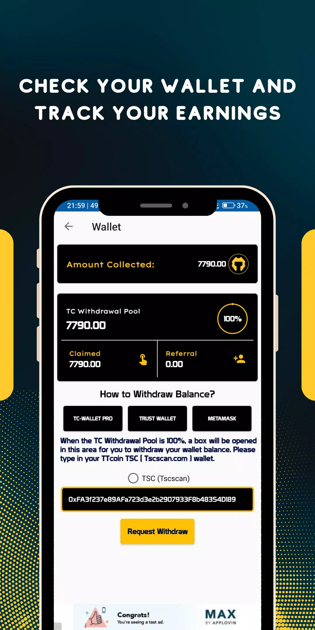 TTcoin Network - OLD Schermafbeelding 2