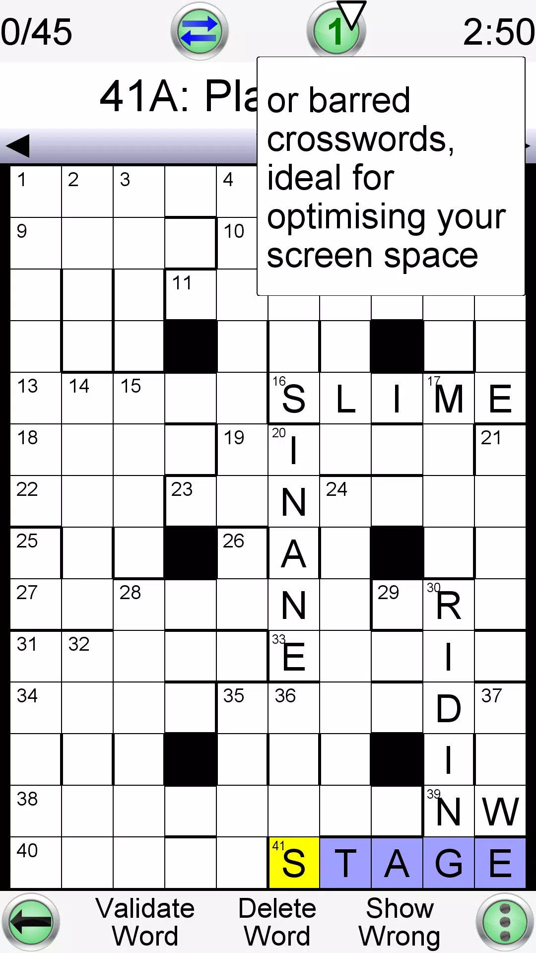 Arrow Crossword Screenshot 2