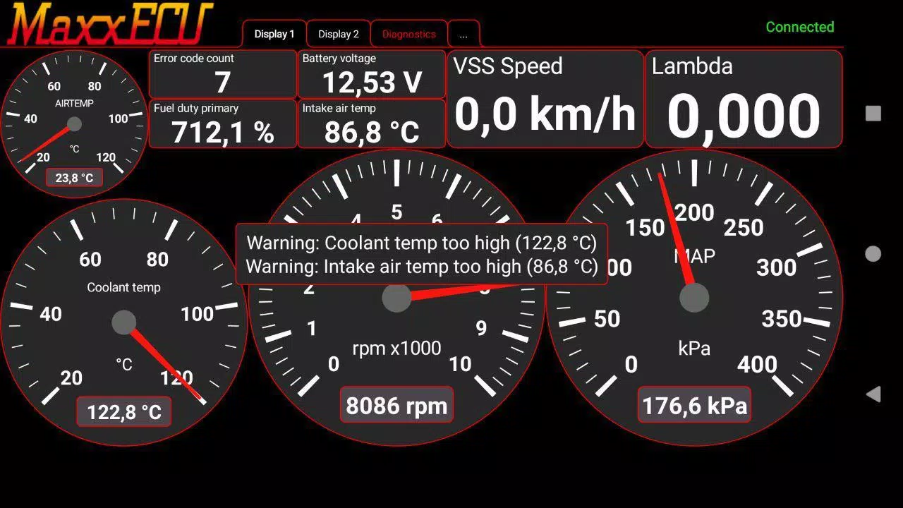 MaxxECU MDash स्क्रीनशॉट 1