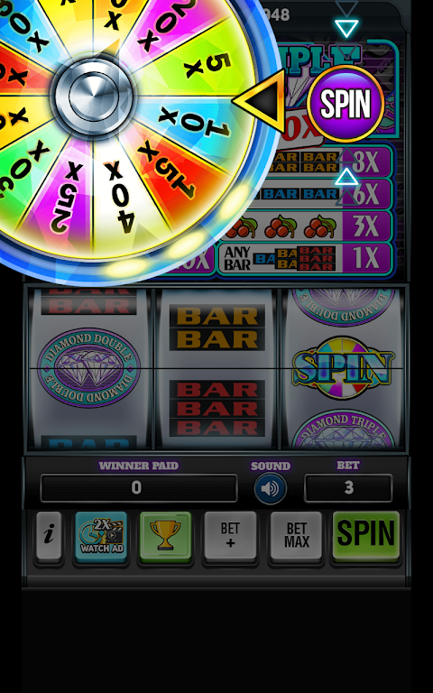 Diamond Triple Slots - Vegas Slots Schermafbeelding 0