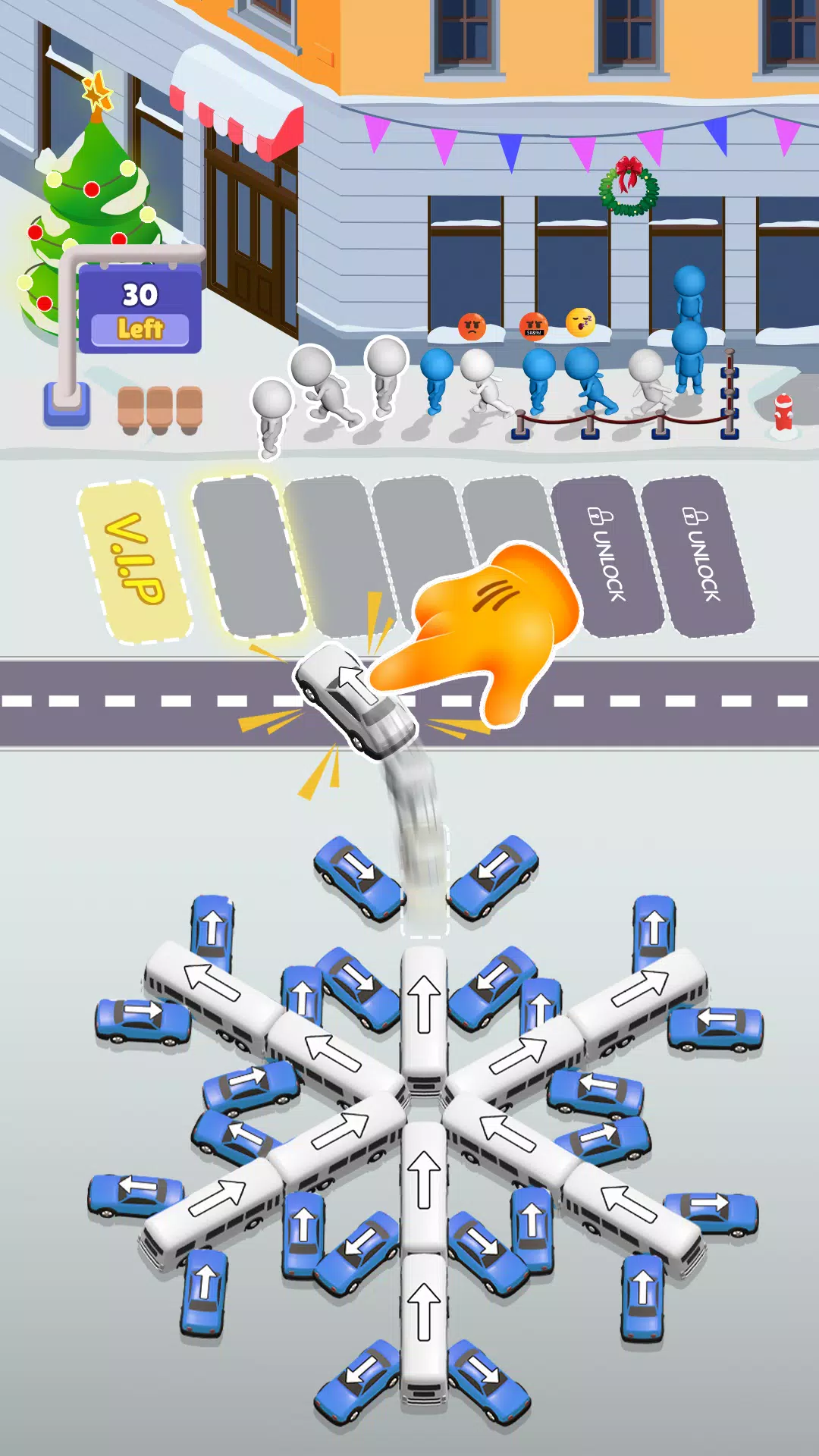 Bus Sort Jam: Parking Puzzle 스크린샷 2