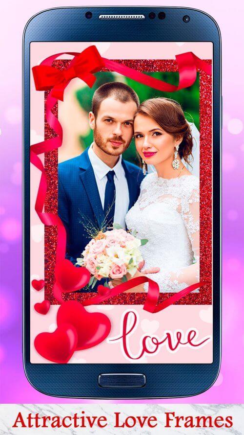 True Love Photo Frames App Schermafbeelding 1