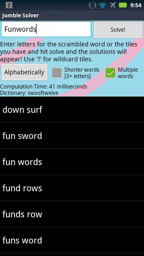 Jumble Solver Captura de pantalla 2