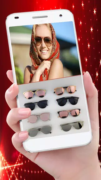 Stylish Sun Glasses Photo Edit Capture d'écran 0