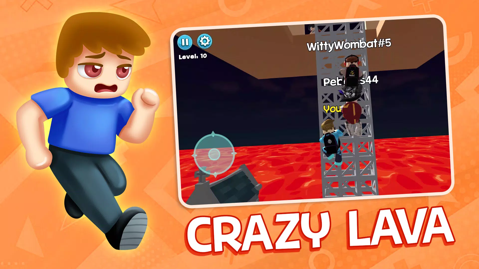 Obby Block World: Lava Fall স্ক্রিনশট 2