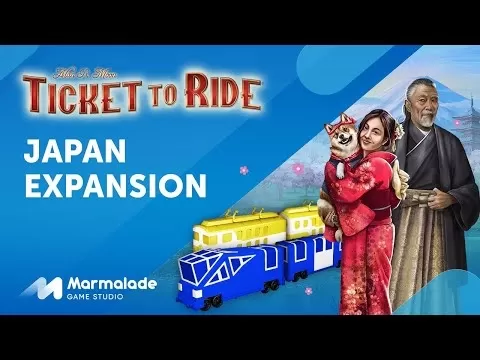 Ticket to Ride Japan Expansion featuring Bullet Trains