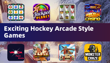 Jogos emocionantes de hóquei no estilo arcade