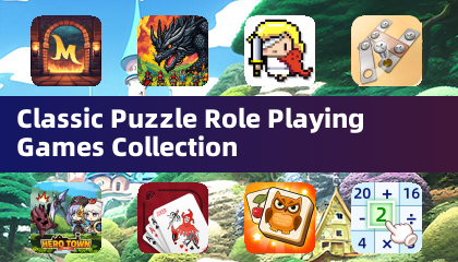 Klassische Puzzle-Rollenspiele-Sammlung