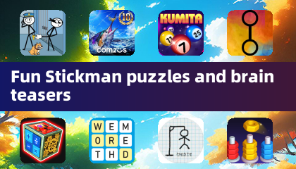 Spaßige Stickman-Rätsel und Gehirnwindungen